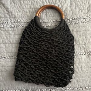 Black Knit Bag